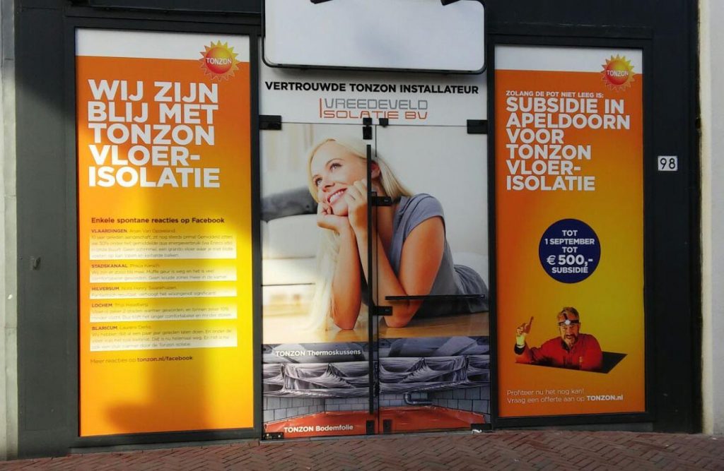 TonZon window advertising