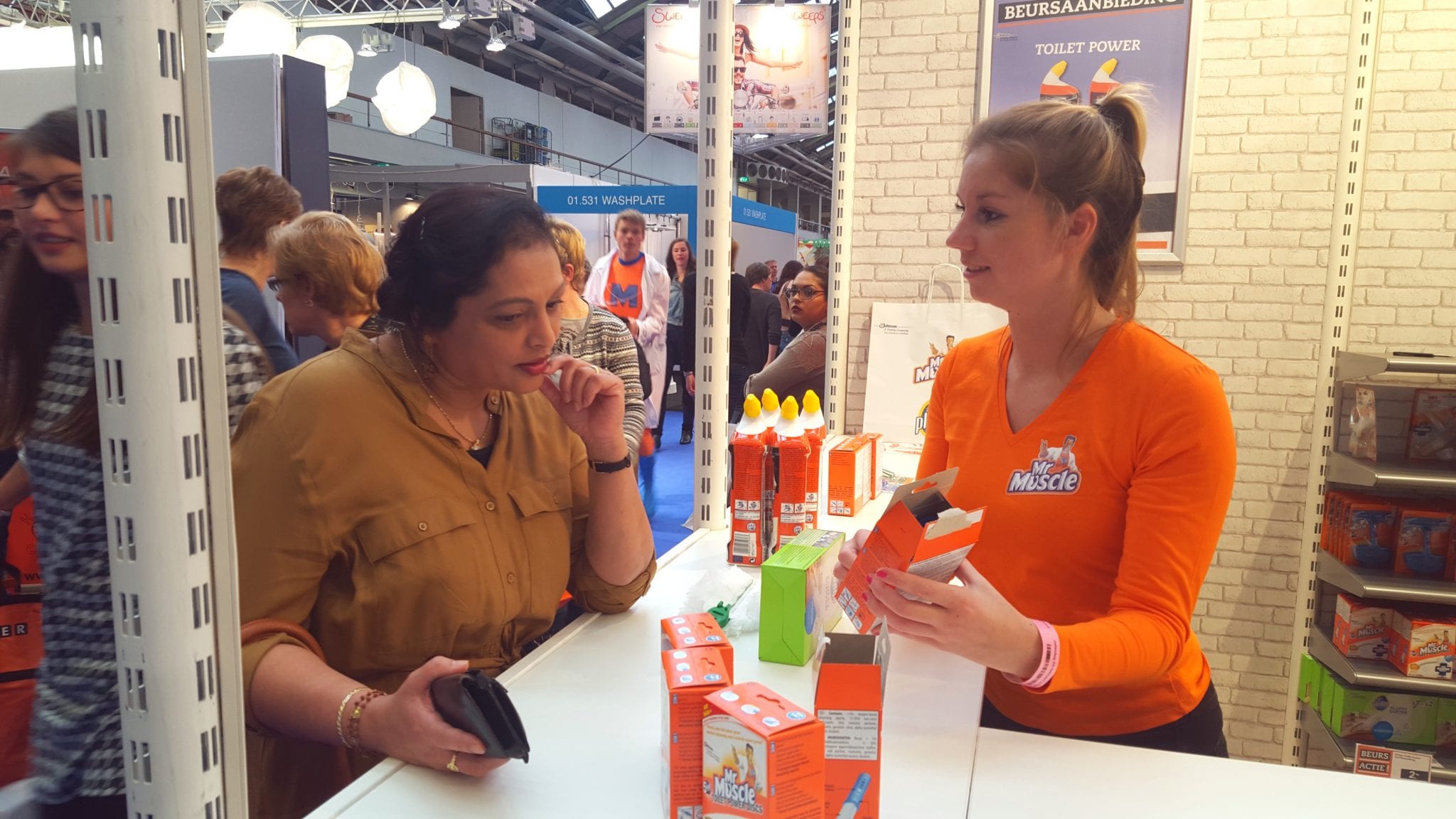Huishoudbeurs mr muscle hoek