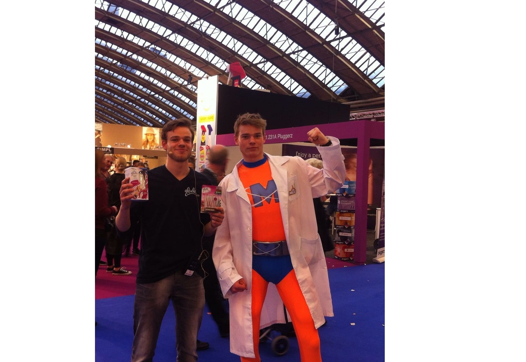 Huishoudbeurs real life mr muscle